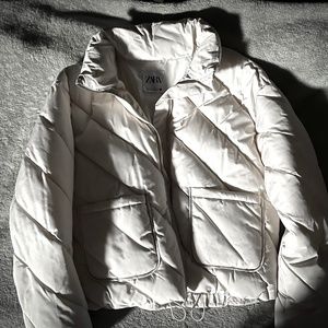 Zara Puffer Jacket White